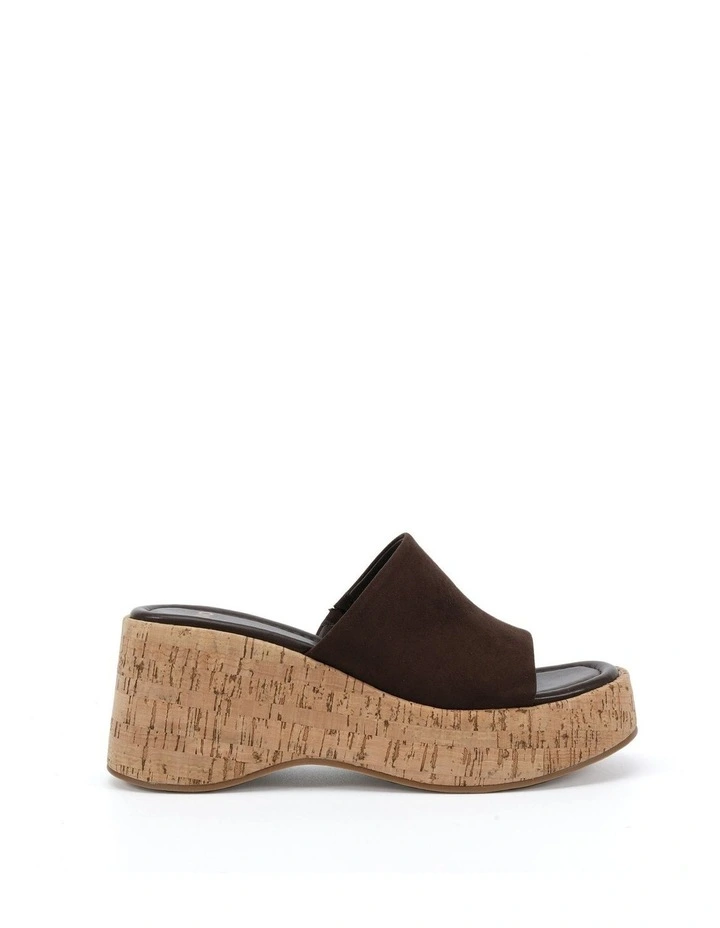 Birthday Suede Wedges in Espresso image 1