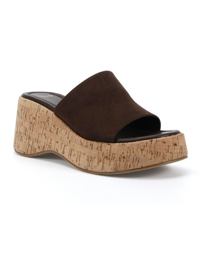 Birthday Suede Wedges in Espresso image 2