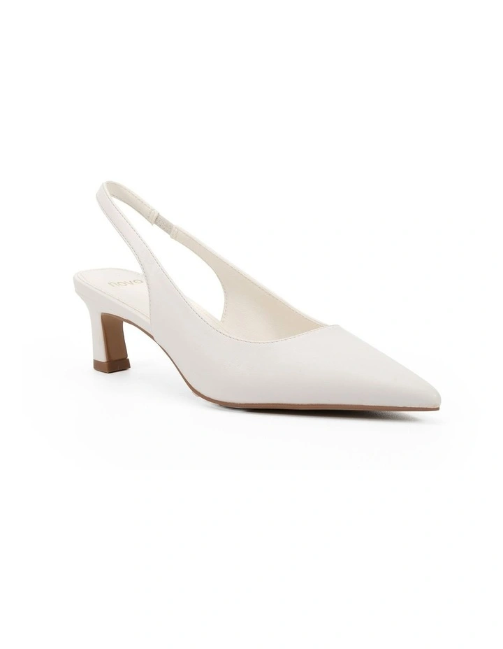 Ivara Court Heels in White image 2
