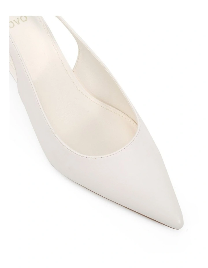Ivara Court Heels in White image 4