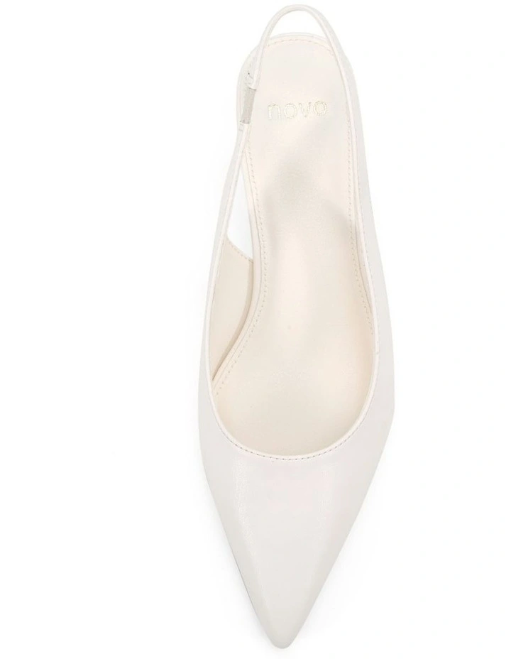 Ivara Court Heels in White image 5
