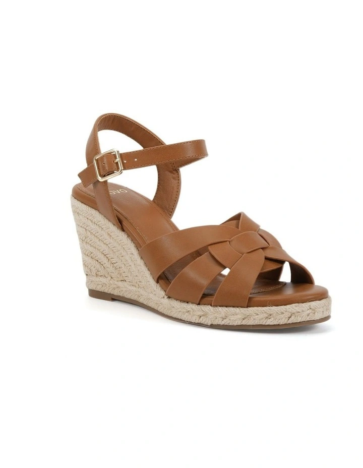 Wealthy Wedges Sandal in Caramel image 2