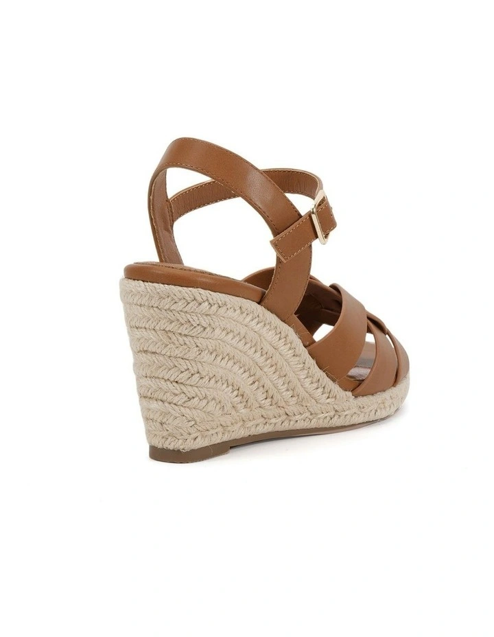 Wealthy Wedges Sandal in Caramel image 3
