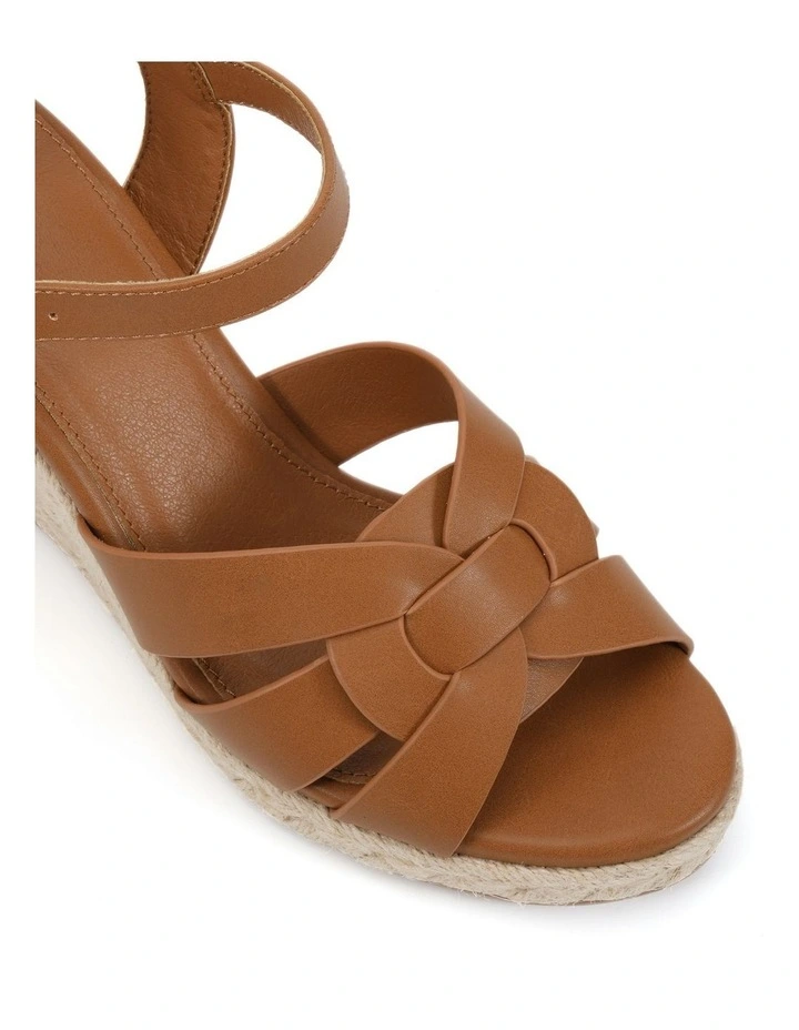 Wealthy Wedges Sandal in Caramel image 4