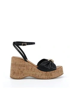 Wildrose Wedges Sandal in Black