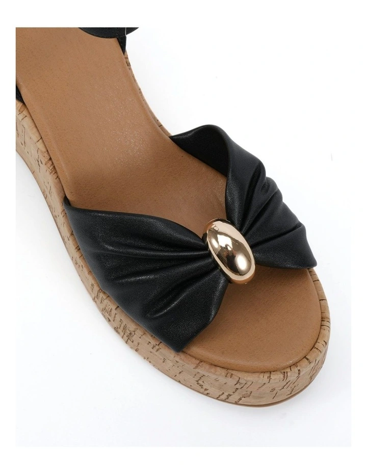 Wildrose Wedges Sandal in Black image 4