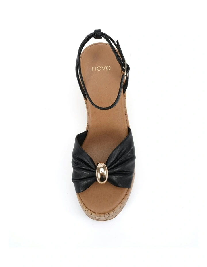 Wildrose Wedges Sandal in Black image 5