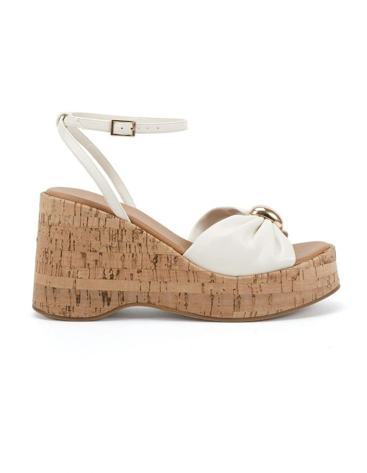 Wildrose Wedges Sandal in White image 1