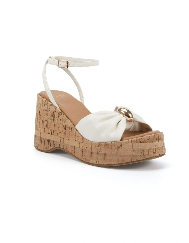 Wildrose Wedges Sandal in White image 2