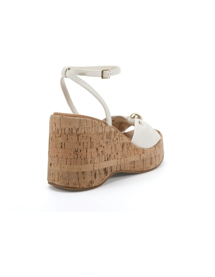 Wildrose Wedges Sandal in White image 3