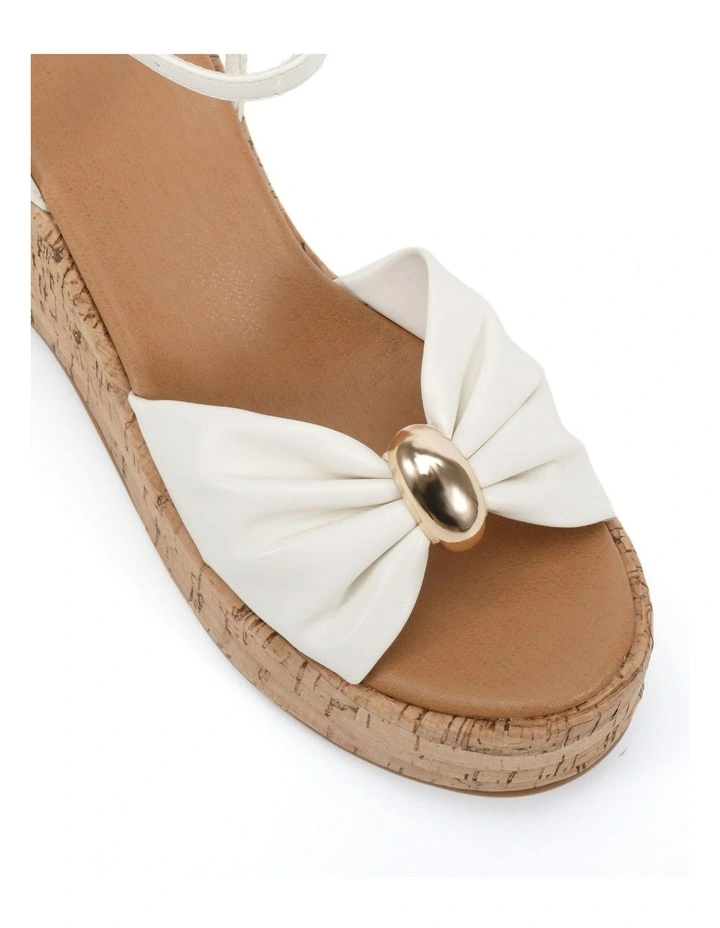 Wildrose Wedges Sandal in White image 4