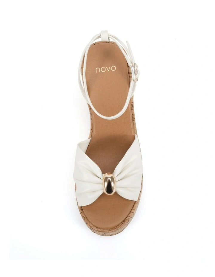 Wildrose Wedges Sandal in White image 5