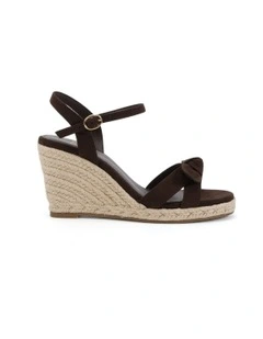 Wilmore Wedges Sandal in Espresso Suede