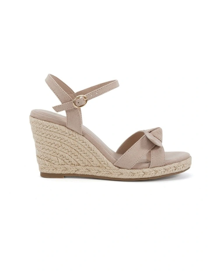 Wilmore Wedges Sandal in Nude Suede image 1