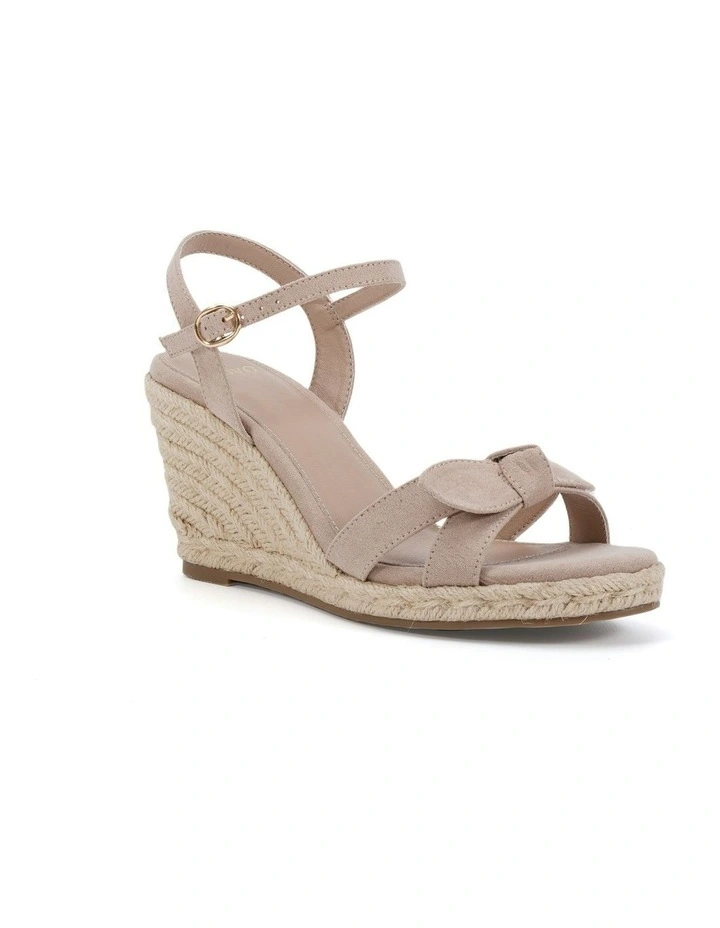 Wilmore Wedges Sandal in Nude Suede image 2