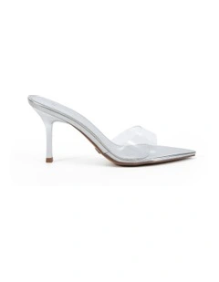 Yolo Heels Sandal in Silver