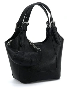 Arwen Top Handle Bag in Black