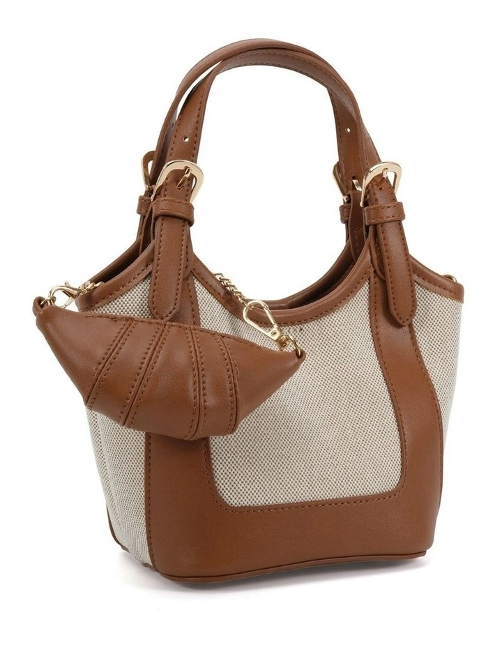 Arwen Top Handle Bag in Natural image 1
