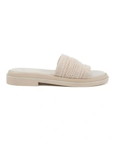 Sione Slides Sandal in Beige