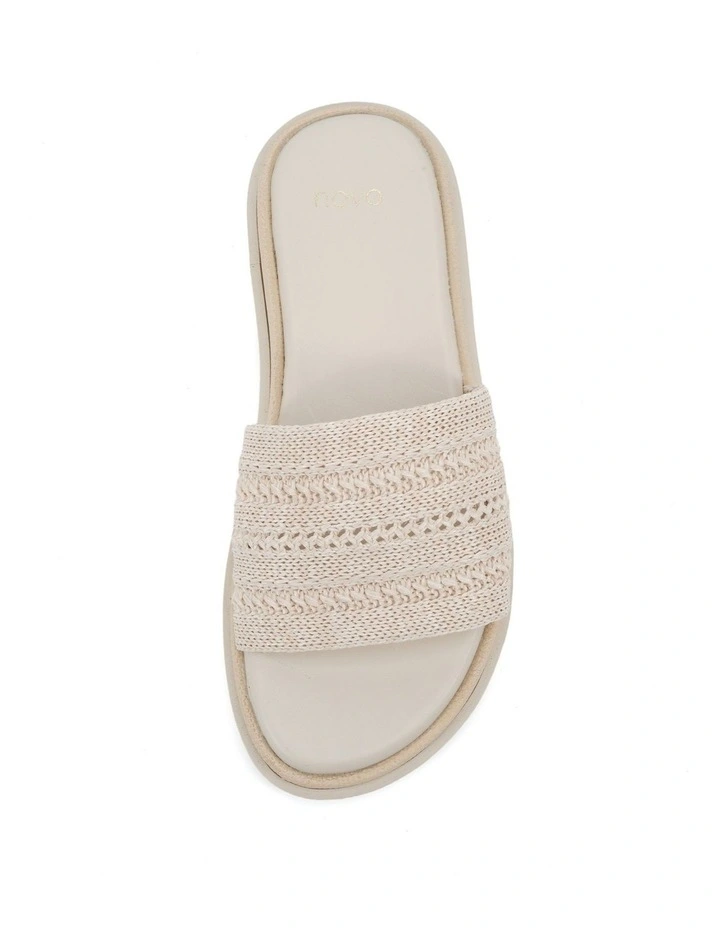 Sione Slides Sandal in Beige image 5