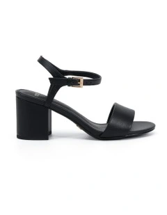 Udacious Heels in Black Smooth