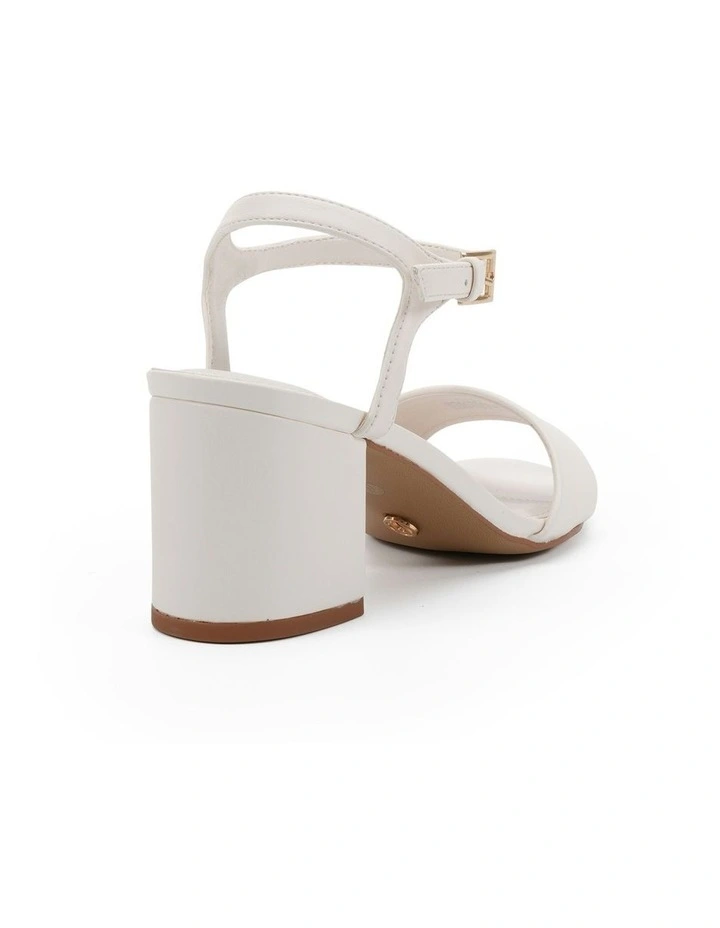 Udacious Heels in White Smooth image 3