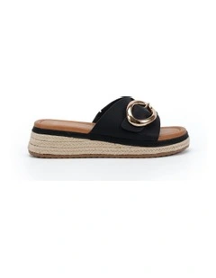 Braelynn Wedges Sandal in Black