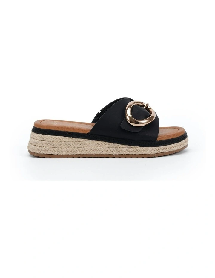 Braelynn Wedges Sandal in Black image 1