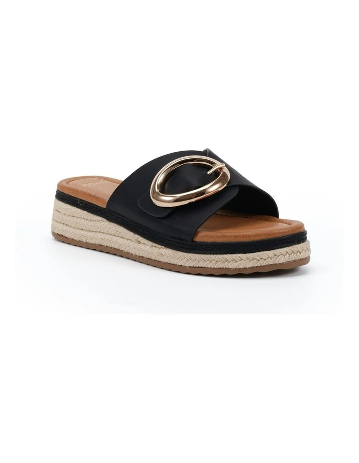 Braelynn Wedges Sandal in Black image 2