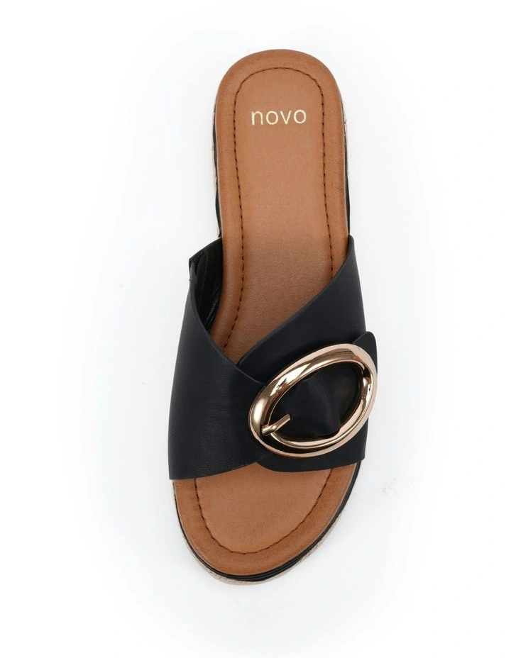 Braelynn Wedges Sandal in Black image 5