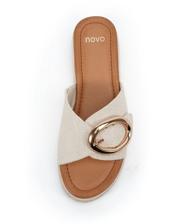 Braelynn Wedges in Beige image 5