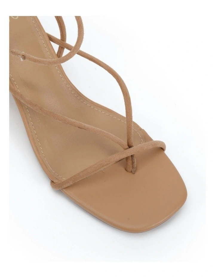 Briony Suede Wedges in Biscoff image 4