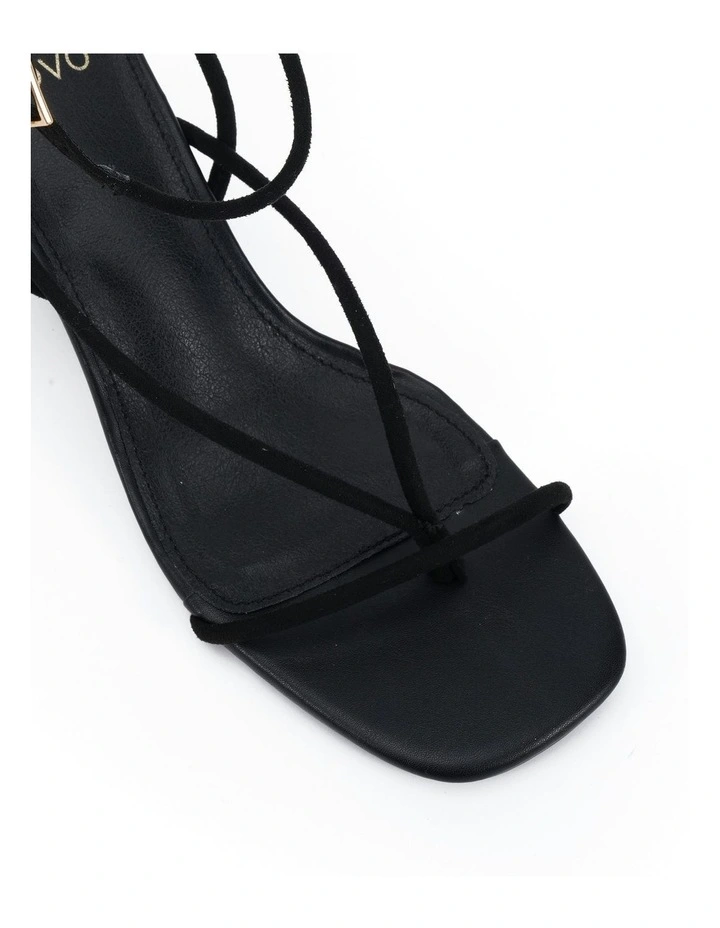 Briony Suede Wedge in Black image 4