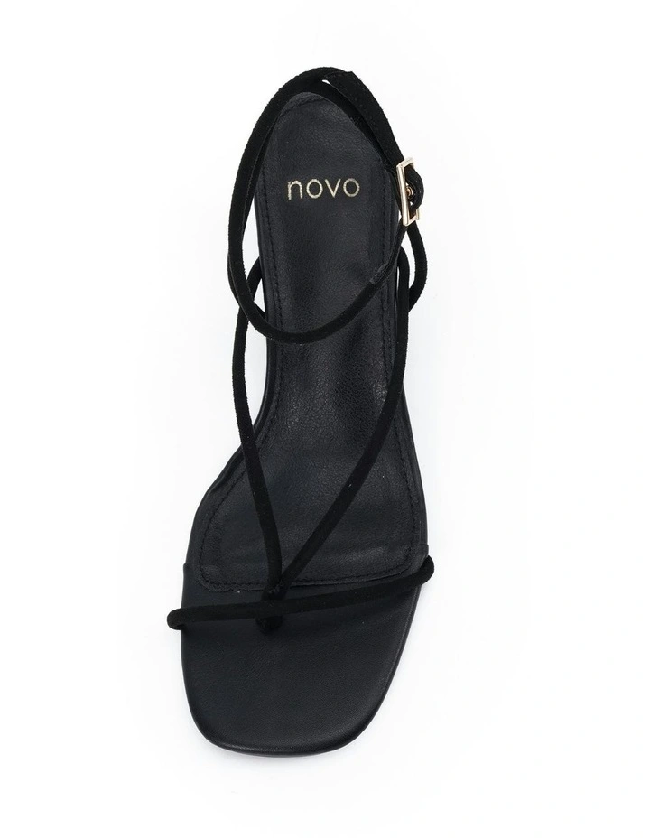 Briony Suede Wedge in Black image 5