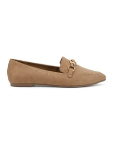 Calliope Suede Ballet Flat in Biscoff