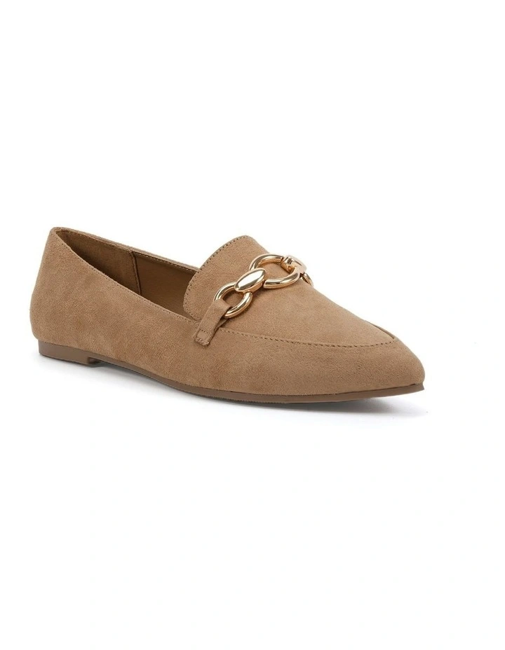 Calliope Suede Ballet Flat in Biscoff image 2
