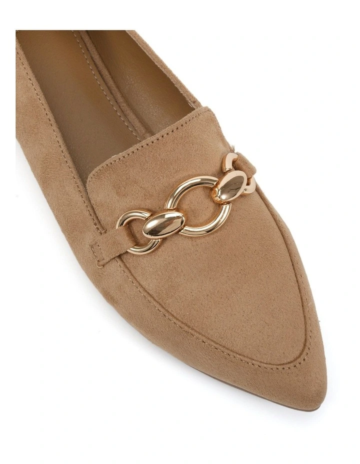 Calliope Suede Ballet Flat in Biscoff image 4