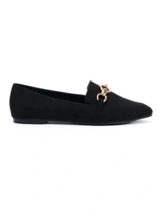 Calliope Suede Ballet Flat in Black