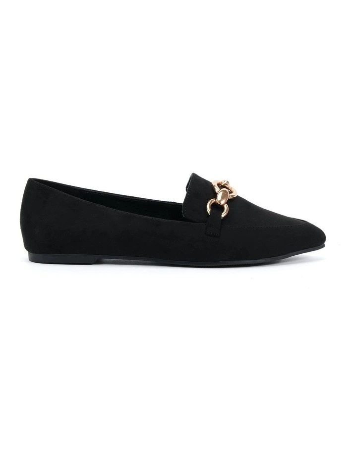 Calliope Suede Ballet Flat in Black image 1