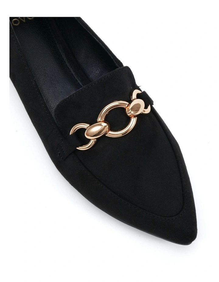 Calliope Suede Ballet Flat in Black image 4