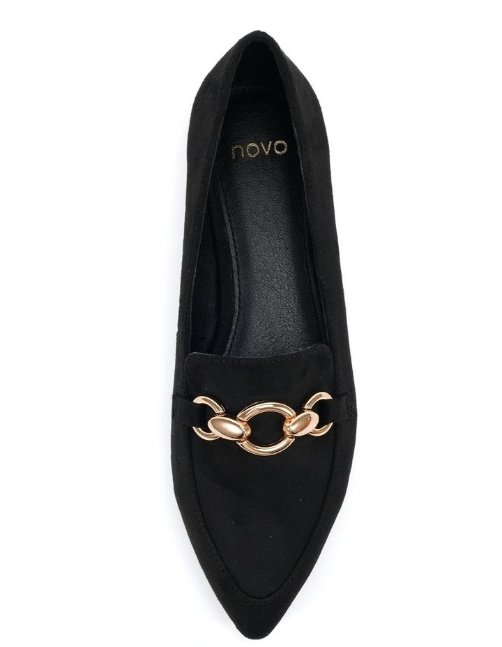 Calliope Suede Ballet Flat in Black image 5