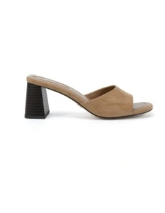 Finella Suede Sandal in Biscoff