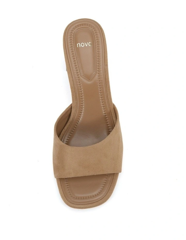 Finella Suede Sandal in Biscoff image 5