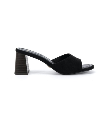 Finella Suede Sandal in Black
