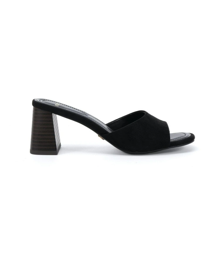 Finella Suede Sandal in Black image 1