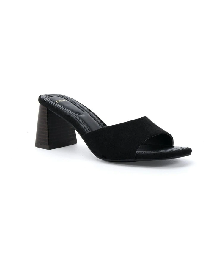 Finella Suede Sandal in Black image 2
