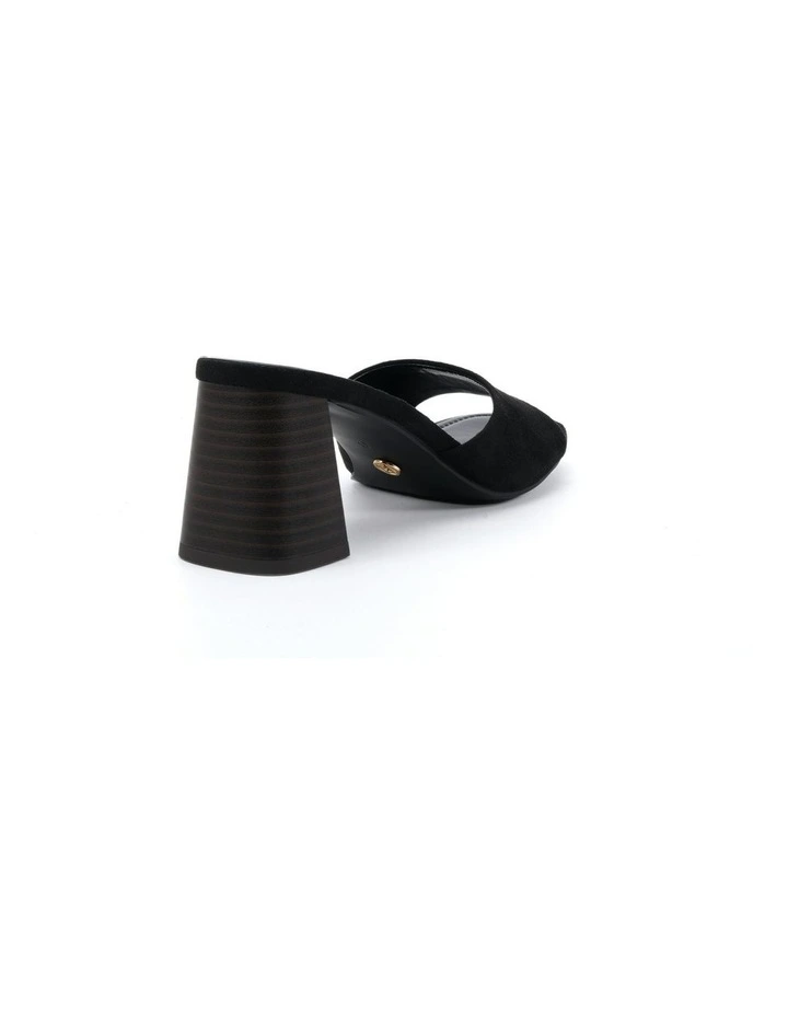 Finella Suede Sandal in Black image 3
