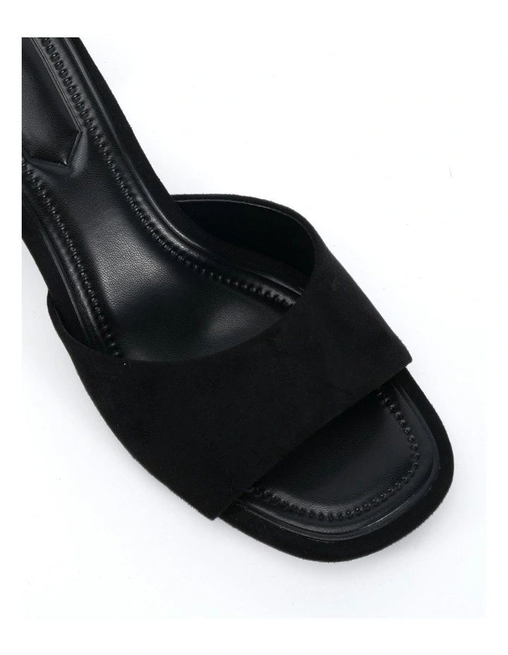Finella Suede Sandal in Black image 4
