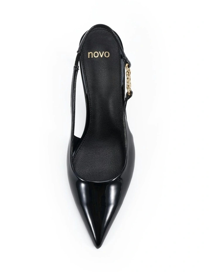 Inara Heel in Black Patent image 5
