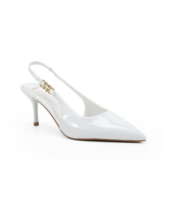 Iinara Heel in White Patent image 2